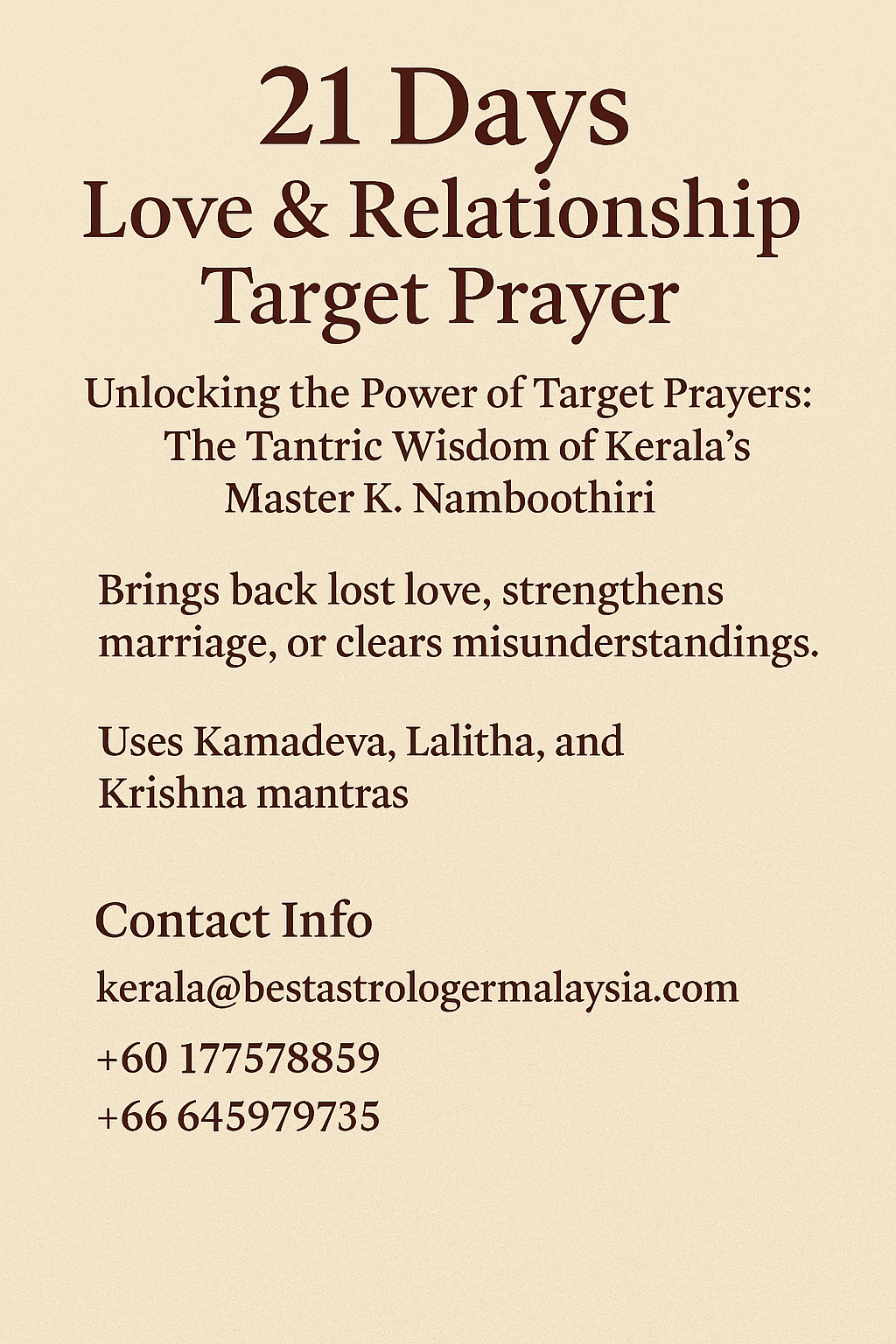 21 Days Love & Relationship Target Prayer