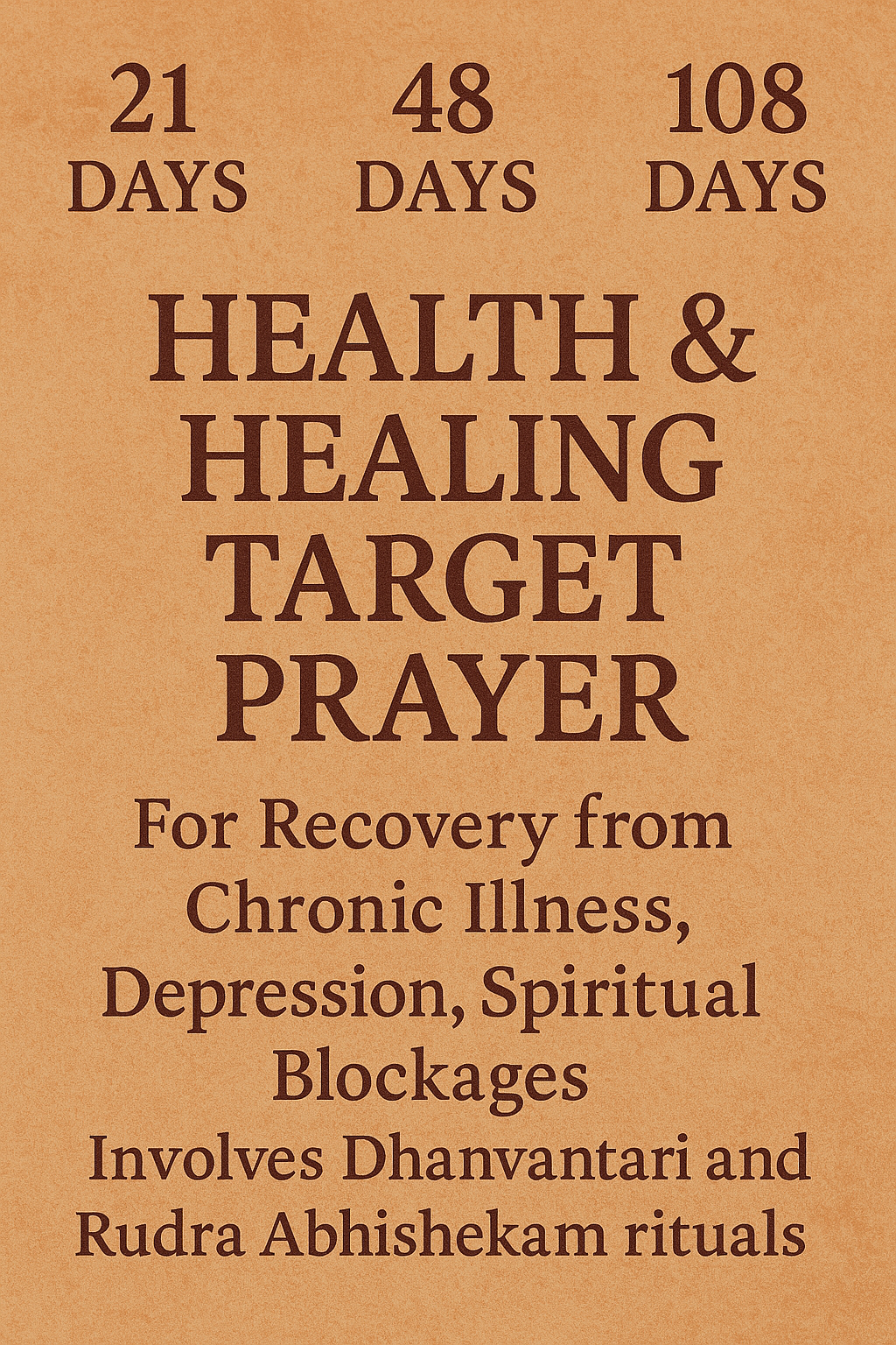Target Prayer for Healing & Health Recovery